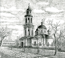 Вид на Сергиевскую церковь