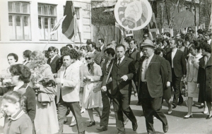 На первомайской демонстрации 1973 г